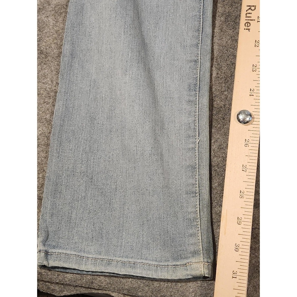 Vintage Y2K Guess Jeans Womens 31 Light Wash Mid Rise Straight Stretch Denim Fox - Picture 6 of 11